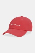 P.E Nation czapka z daszkiem bawełniana Shift Cap kolor czerwony 254A089