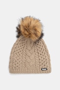 Eisbar czapka z dodatkiem wełny Afra Lux MÜ kolor beżowy E80111