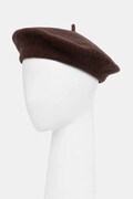 Sisley beret wełniany kolor brązowy 6B2NW41A4