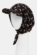 Marine Serre daszek Moon Silk Veiled kolor czarny UHG035ACWOV0043