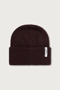 Marc O'Polo czapka beanie damska bawełniana brązowa 5000007169