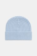 FROM FUTURE czapka kaszmirowa kolor niebieski ABO03515