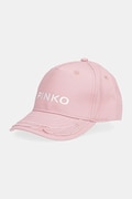 Pinko czapka z daszkiem bawełniana dziecięca kolor różowy KFCP001.C.CF046
