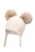 Дитяча шапка з додаванням вовни Jamiks CERENA IIA колір бежевий JZI013