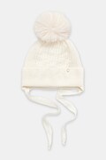 Jamiks czapka z wełną niemowlęca KORINA II kolor kremowy JZI101