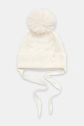 Jamiks czapka z wełną niemowlęca KORINA II kolor kremowy JZI101