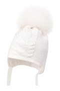 Дитяча шапка Jamiks SOLNA II колір білий  JZI074