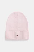 Dětská bavlněná čepice Tommy Hilfiger růžová barva, AU0AU01526