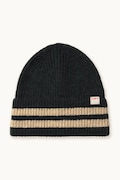 Tinycottons czapka STRIPES BEANIE kolor zielony AW25-110