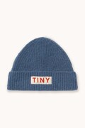 Tinycottons czapka dziecięca SOLID BEANIE kolor niebieski AW25-125