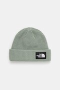 The North Face czapka dziecięca KIDS SALTY LINED BEANIE kolor zielony NF0A8CGSBQ11
