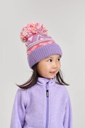 Reima czapka z dodatkiem wełny dziecięca Kirjoen kolor fioletowy 5300286B