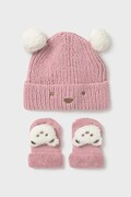Шапочка та шкарпетки для немовлят Mayoral Newborn колір рожевий 9933