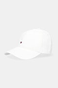 Tommy Hilfiger șapcă de baseball din bumbac culoarea alb, AM0AM13426