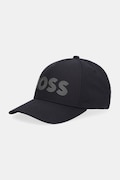 BOSS Green șapcă de baseball din bumbac culoarea gri, cu imprimeu, 50544417