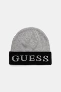 Шапка з домішкою вовни Guess колір сірий  M5BZ22 Z0442