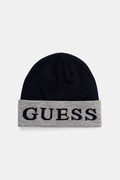 Шапка з домішкою вовни Guess колір синій  M5BZ22 Z0442