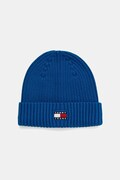 Bavlněná čepice Tommy Jeans modrá barva, AM0AM13669