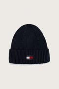 Tommy Jeans czapka beanie męska bawełniana granatowa AM0AM13669