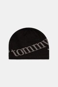 Kapa Tommy Jeans črna barva, AM0AM13798