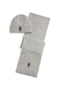 Polo Ralph Lauren czapka i szalik z dodatkiem wełny kolor szary 449P02050
