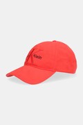Бавовняна бейсболка Calvin Klein колір червоний LV04D5039G