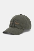 Calvin Klein berretto da baseball in cotone colore verde LV04D5039G