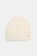 Вовняна шапка Calvin Klein колір бежевий  LV04D8032G
