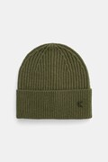 Вовняна шапка Calvin Klein колір зелений  LV04D8032G