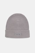 Calvin Klein czapka z domieszką kaszmiru kolor szary LV04D8053G