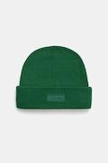 Calvin Klein czapka z dodatkiem wełny kolor zielony LV04D8058G