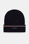 Tommy Hilfiger pălărie din amestec de lână culoarea bleumarin, AM0AM13587