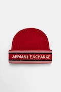 Armani Exchange pălărie din amestec de lână culoarea roșu, XM001551 AF13776