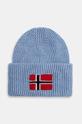 Napapijri wool blend beanie F-Evei blue color NP0A893PI841
