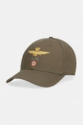 Aeronautica Militare czapka z daszkiem bawełniana kolor zielony HA1100UCT02848