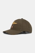 Памучна шапка с козирка Aeronautica Militare в зелено HA1100UCT02848