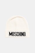 Kapa z volno Moschino bež barva, M5875 60808