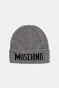 Kapa z volno Moschino siva barva, M5875 60808