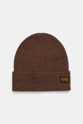 G-Star czapka z dodatkiem wełny kolor brązowy D25511.D784