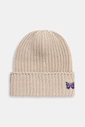 Needles căciulă de lână Watch Cap culoarea bej, RW056