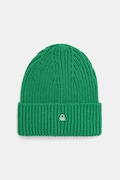 Шапка с вълна United Colors of Benetton в зелено 12PAUA00X