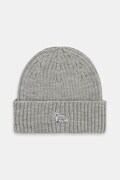 Maison Kitsuné czapka wełniana Baby Fox Beanie kolor szary PW06102KT1022