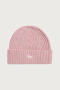 Maison Kitsuné Baby Fox Beanie czapka wełniana męska różowa PW06102KT1022