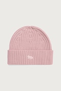 Maison Kitsuné Baby Fox Beanie czapka wełniana męska różowa PW06102KT1022