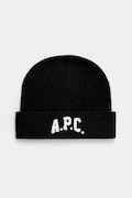 A.P.C. căciulă de lână bonnet axel culoarea negru, WVBDK.M25111