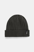 Jack Wolfskin czapka z dodatkiem wełny RIB KNIT kolor zielony 1907122