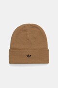 adidas Originals czapka Adicolor Cuff kolor brązowy JW1115