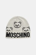 Moschino căciulă de lână culoarea bej, M3321 65443
