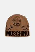 Moschino căciulă de lână culoarea maro, M3321 65443