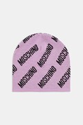 Čepice s vlnou Moschino fialová barva, M5859 60112